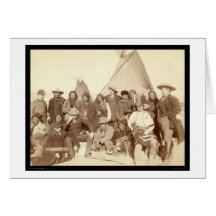 Indische Leiter u. US-Beamte Sd 1891 Karten