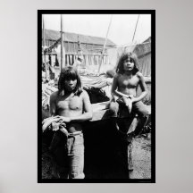Indische Männer 1905 Panamas Plakatdruck