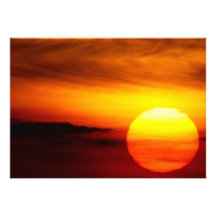 Indischer Sommer-Sonnenuntergang Ankündigung