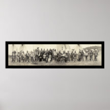 Indisches hundertjähriges Band-Foto 1911 Plakatdrucke