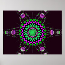 Indisches Kunst-Fraktal-Plakat