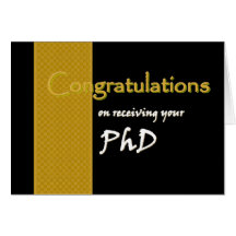 INDIVIDUELLER NAME Glückwünsche - PhD Grußkarten