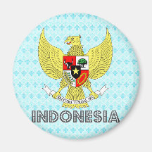 Indonesien-Wappen Kühlschrankmagnet