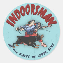 Indoorsman II Runde Sticker