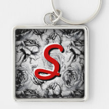 Initialisierter personalisierter Deko des Monogram Schlüsselband
