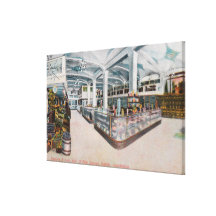 Innenansicht von Augustine u. Kyer Bäckerei Leinwanddruck