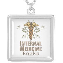 Innere Medizin schaukelt Caduceus-Halskette