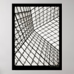Innerhalb der Pyramide des Louvre - Plakat