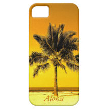 Insel-Palme-Strand iPhone 5 Schutzhüllen