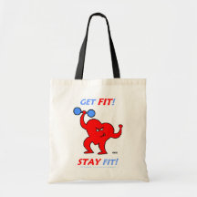 Inspirational Cartoon-Fitness-Tasche