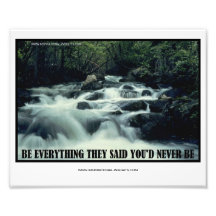 Inspirierend Einblick-Foto-Druck 10" x 8"