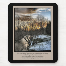 Inspirierend Geschenk-Jahreszeiten unserer Leben Mousepads