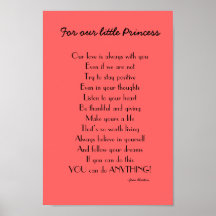 Inspirierend Tochtergedicht von den Eltern Plakate
