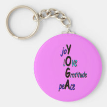 Inspirierend Yoga Keychain Schlüsselbänder