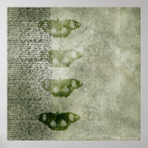 Inspirierte elegante Schmetterlinge Plakate