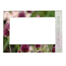 Inspirierte Pflanzen-Samen der Freude mit Blumen Magnetischer Bilderrahmen