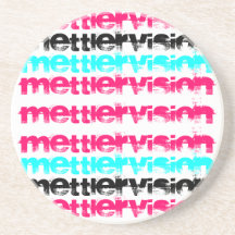 Inspirierter rosa Mettlervision Untersetzer