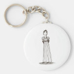 Inspiriertes gestreiftes Kleid Janes Austen Schlüsselbänder