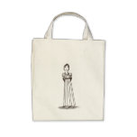 Inspiriertes gestreiftes Kleid Janes Austen Leinentaschen