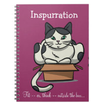 InsPURRation Katzen-Notizbuch-Rosa