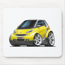 Intelligentes gelbes Auto Mousepads