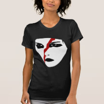 Intensives facepaint mit rotem Hieb Tshirts