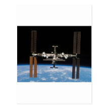 Internationale Weltraumstation -- Gesehen von Atla Postkarten