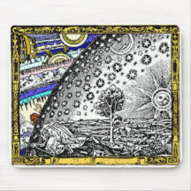 Intracate himmlischer Bereich Sun-Mond spielt Plan Mousepads