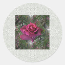 Intrigen-Rosen-Blumenhintergrund Sticker