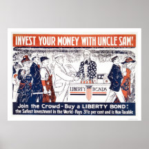 Investieren Sie Ihr Geld mit Uncle Sam Plakatdruck