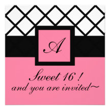 INVITE_SWEET 16 ANKÜNDIGUNG