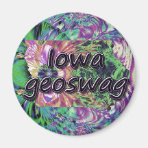 Iowa-Staat Geocaching liefert Magneten Geoswag