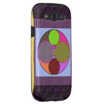 iPhone 5 Kunst der bunten Kreise abstrakter Fall Samsung Galaxy SIII Hüllen
