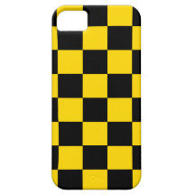 iPhone 5 Retro Achtzigerjahre gelbes Schachbrett iPhone 5 Schutzhüllen