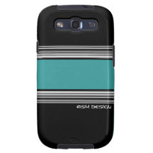 iPhone case, black/turquoise Samsung Galaxy SIII Hüllen