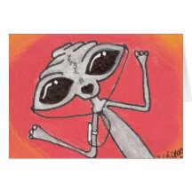IPOD-alien-Gruß-Karten