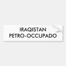 IRAQISTANPETRO-OCCUPADO AUTOSTICKER