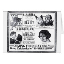 Irene-Schloss Lila Lee 1919 Vintage Filmanzeigenka