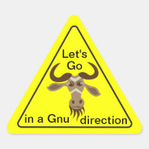 Irgendein gehen Gnu Stuff_Lets in einen Gnurichtun