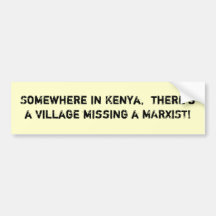 Irgendwo in Kenia, gibt es ein vil… - Besonders an Autoaufkleber