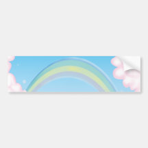 irgendwo irgendwie über dem Regenbogen Auto Sticker