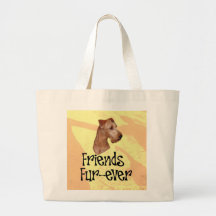 Irisch Terrier "Friends fur-ever" Leinentaschen