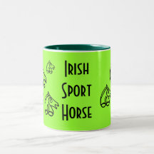 Irische Sport-Pferdekaffeetasse