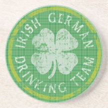 Irischer deutscher trinkender Team-Untersetzer