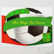 Irischer Fußball-Flyer