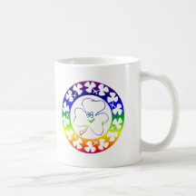 Irischer Kleeblatt-RegenbogenWreath Kaffee Tasse