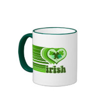 Irischer Stolz-Herz-Rohkaffee-Becher Kaffeetasse