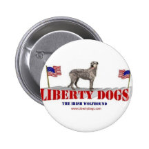 Irischer Wolfhound Button