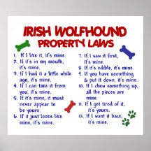 IRISCHER WOLFHOUND PL2 PLAKAT