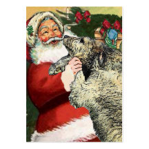 Irischer Wolfhound-Weihnachtsgeschenke Visitenkarten Vorlagen